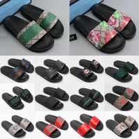 Wholesale 2021 Mens Designers Slides Womens Slippers Fashion Luxurys Floral Slipper Leather bee ace snake Rubber Flats Sandals Summer Beach Loafers Gear Bottoms gg guccie women slide