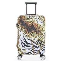 Wholesale Bag Parts Accessories Leopard Elastic Luggage Protective Covers For Inch Suitcase Travel Thick Rain Cover Trolley Waterproof Dustpro