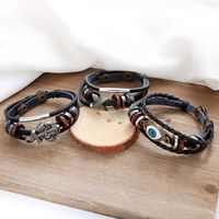 Wholesale Japan and South Korea Punk Trendsetter Personality Men s Heart Bracelet Multi layer Female Couple Accessories Student Gift