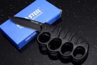 Wholesale Cold steel U S Knuckle Duster pocket knife folding CR17Mov Blade Aluminum Handle hunting tactical camping knives
