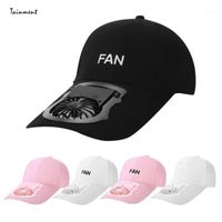 Wholesale Sunscreen Solar Powered Fan Hat Summer Outdoor Sport Hats Sun Protection Cap With Cool Bicycle Climbing Baseball Cycling Caps Masks