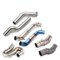 Wholesale Exhaust Pipe Motorcycle Sports Modified To Years CBR1000 CBR RR Titanium Alloy Midpiece Straight Row Whole