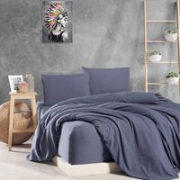 Wholesale Bedding Sets Bed Sheet Set Organic Sheet Cotton Sheet Soft Dark Gray Color Luxury Sheets Surprise Gift With Order Very Special