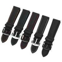 Wholesale Carbon Fiber Nylon Watchband mm Black With Blue Red Orange Line Strap For Male And Female Watch Accessories