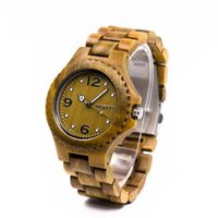 Wholesale Wristwatches BEWELL Top Sandalwood Montre Homme Wristwatch Glow Pointer Male Clock Wooden Watches Relogio Masculino Gift A