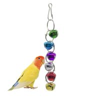 Wholesale Other Bird Supplies Parrot String Toy With Crisp Bells Chew Hanging Cage For Parakeet Cockatiel Canaries Finches Small Toys