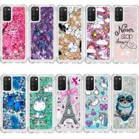 Wholesale Liquid quicksand Phone Cases for Samsung Galaxy M60S A81 M80S M10 M40 NOTE10 NOTE8 J4 J6 J8 J2pro J3 J7 J1 J5 Grand Prime A02s Paited Patter Bling Glitter cellphone cover