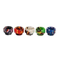 Wholesale 810 Resin Drip Tips Flag Style Black Red Blue Green Color For Compatible with tfv8 tfv12 prince