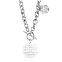 Wholesale Fashion Love necklace jewelry men women OT Chains cm Long Pendant Necklaces Large Coin with letter couple gift