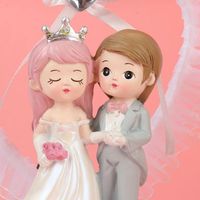 Wholesale Other Event Party Supplies Elegant Bride Groom Couple Cake Topper Wedding Resin Decoration Figurine Gift Valentine s Day Engagement Annive