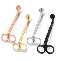 Wholesale Stainless Steel Candle Scissors Metal Candle Wick Trimmer Extinguisher Aromatherapy Wick Trim Cutter Hand Tools DHL Fast Shipping RRA4389