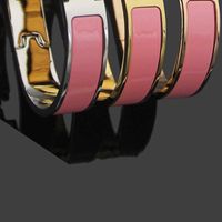 Wholesale Women s C Bangle Cuff with Original Velvet bag Rose Gold Silver Bracelets All Stainless steel Love Bracelet Women and Mens Jewelry H For