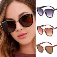 Wholesale Sunglasses Women Summer Fashion Vintage Gradient Female Eyewear UV400 Glasses Retro Oversize Cat Eye Care Tool