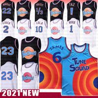 Wholesale Mens Youth Michael Lebron James Bugs Movie Space Jam Tune Squad Basketball Jersey Bugs Bill Murray Lola D DUCK Taz Tweety