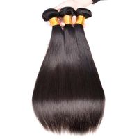 Wholesale Top Quality No Tangle Natural Straight Raw Peruvian Hair Bundle Unprocessed Healthy Ends For Wedding Dating Party