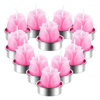 Wholesale 12Pcs D Cactus Candle Simulated Plant Set Home Decoration Valentine s Day Rose Flower Tealight Candles For Weddings Valentine Y211229