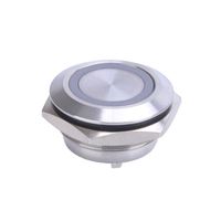 Wholesale Smart Home Control mm Ultrathin Bi Tri color RG RGB Light Momentary Reset Metal Push Button Switch