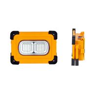 Wholesale 100W Solar USB Rechargeable COB LED Work Light Magnetic Floodlight Spot Flashlight Power Bank for Outdoor Camping Hiking Emergency Car Repairing Yellow
