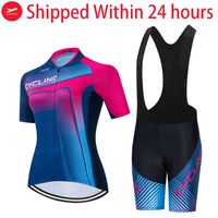 Wholesale Women s tracksuits Rcc Sky Summer Cycling Set Women Pink Pro Team Bikes Clothing Breathing Bicycle Quick Dry Mtb Bike Jersey kits