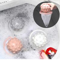 Wholesale 1Piece Reusable Hair Lint Catcher Removal Net Bag Washing Laundry Products Machine Float Filter Collector Washing Protector Cleaning Ball