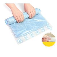 Wholesale Toiletry Kits Hand Rolling Compression Storage Bags Plastic Vacuum Packing Sacks For Clothes Travel Suitcase Luggage Space Saver