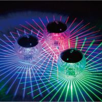 Wholesale Pool Accessories LED Disco Ball Swimming Waterproof Solar Power Multi Color Changing Water Drift Lamp Floating Light Underwater g4