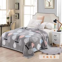 Wholesale Children s Blanket Air Conditioning Double Sided Velvet Coral Velvet Flanged Bed Single Cover Gift