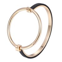 Wholesale Minimalist Punk Round Bangle For Women Gold color Exaggerate Geometric Metal Skeleton Bracelets Jewelry