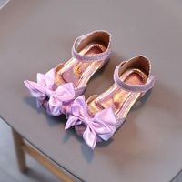 Wholesale Athletic Outdoor Toddler Infant Kids Baby Girls Butterfly Knot Bling Princess Shoes Sandals Child Sandles Sandalias Fashion Chaussure