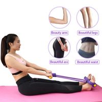 latex exercise bands 2022 - Pedal Resistance Band Fitness Equipment Elastic Rope Yoga 4 Tubes Of Natural Latex Multifunction Gym For Home Exercise Bands