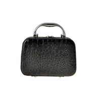 Wholesale Cosmetic Bags Cases Personal Women Zipper Makeup Bag Crocodile Skin Toiletry Storage Travel Pouch With Make Up Mirror