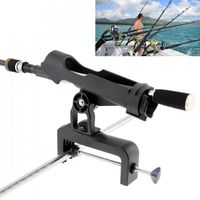 Wholesale Fishing Support Rod Stand Bracket Yacht Tackle Tool Degrees Rotatable Holder For Handrail Boat Canoe And Kayak Boat Rods