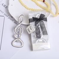 Wholesale Music themed Wedding Favors of the Love Heart Music note Bottle Opener Favors For Bridal Shower Party Favors Gifts
