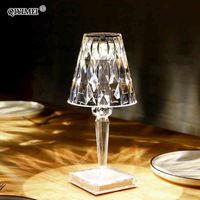 Wholesale Table Lamps Modern Led Crystal Indoor Lighting for Bedroom Child Dining Living Room Home Decoration Luster Holiday Gifts Lights