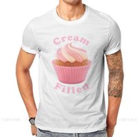 Wholesale Men s T Shirts Cupcake Filled Variant O Neck TShirt Broke Girl Comedy Pure Cotton Classic T Shirt Man s Tops Individuality Oversized