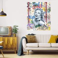 Wholesale Smile Huge Oil Painting On Canvas Home Decor Handcrafts HD Print Wall Art Pictures Customization is acceptable