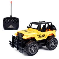 Discount jeep remote control Bull Wheel Remote Control off-Road Vehicle Jeep Racing Cars Four-Way RC Car Children Boy Toy CarWholesale