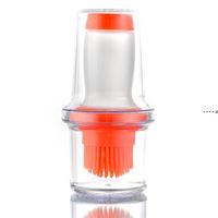 Wholesale NEWBBQ Accessories Outdoor Food Grade Silicone Vegetable Oliver Oil Bottle Brush With Protective Cover Brushes Barbecue Creative DIY RRA1087