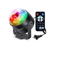 Wholesale LED Effects W Mini RGB Crystal Magic Ball Sound Activated Disco Balls Stage Lamp Christmas Laser Projector Dj Club Party Light Show CRESTECH168