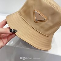 Wholesale TriangleLogos Brands A Quality Womens Solid Bucket Hat Outdoor Dress Fitted Hats Wide Brim Fishing Hunting Cap Men Basin Chap