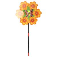 Wholesale Flower Windmill Wind Spinner Pinwheels Home Garden Yard Decoration Kids Toys New Q0811