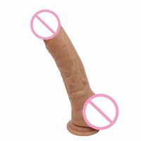 Wholesale Nxy Inch Flexible Huge Dildo Realistic Penis Large Dick Cock Suction Cup Big Dildos for Women Adult Sex Toys Woman Shop1215