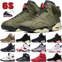 Wholesale Jumpman s Six Rings Basketball Trainers Shoes Sneakers Jump BRITISH KHAKy Bred Black White Gym Red INFRARED ELECTRIC GREEN Space Matte Runnning