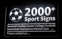 Wholesale 2000 Soprt Signs Light Sign Baseball Hockey Football Basketball Helmet CLub D LED Dropshipping