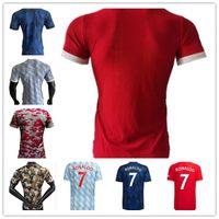 Wholesale Player Version United RONALDO Soccer Jerseys Home Red de foot Jersey SANCHO GREENWOOD Away Football Shirt B FERNANDES RASHFORD POGBA Uniform