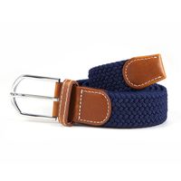 Wholesale Amazon Men Braided Fabric Elastic Woven Stretch Jeans Belts