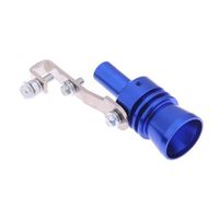 Wholesale 11 cm Turbo Sound Exhaust Muffler Pipe Whistle Blow Off Valve BOV Simulator For CC CC XL Blue