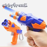 Wholesale Abbyfrank EVA Soft Bullets Toy Gun Plastic Manually Pistol Model Gift for Children with Magazine Outdoor Game Props