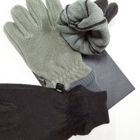 Wholesale autumn winter man Polar fleece black Outdoor gloves WOMAN fashion Five Fingers Glove s Cycling sport Mittens green colors