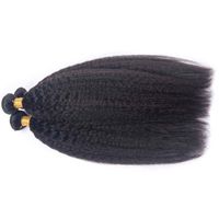 Wholesale Top Selling inch Kinky Straight Hair Extention Peruvian No Chemical Process Healthy Ends For Black Women